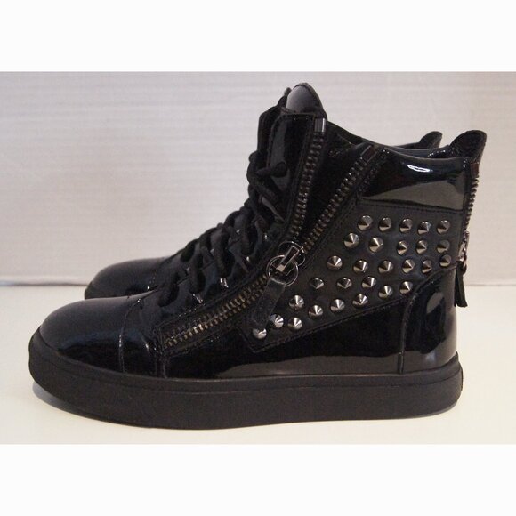 Giuseppe Zanotti Spike Metallic Studded Sneaker - Picture 8 of 16